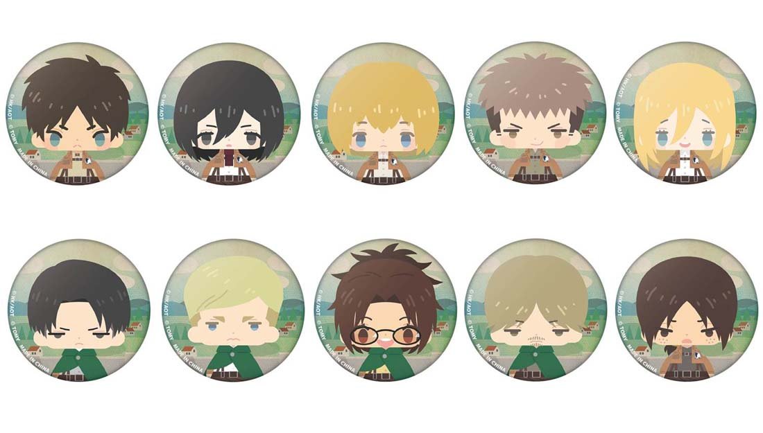 進撃の巨人 こえだらいず Amazon.co.jp: こえだらいず アクセサリーシリーズ 缶バッジ